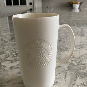 Starbucks Ivory Embossed Mug